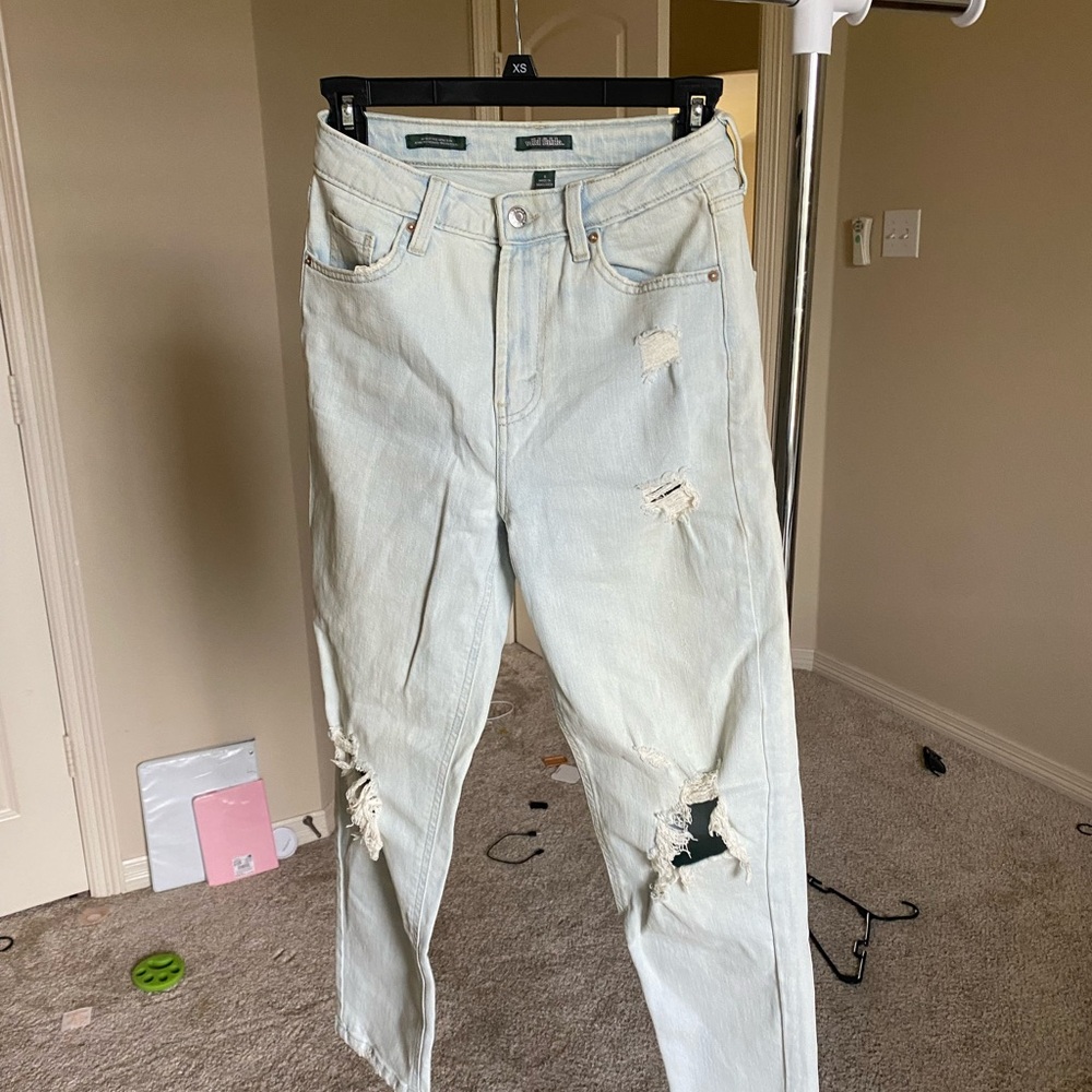 High Rise Light Blue Mom Jeans